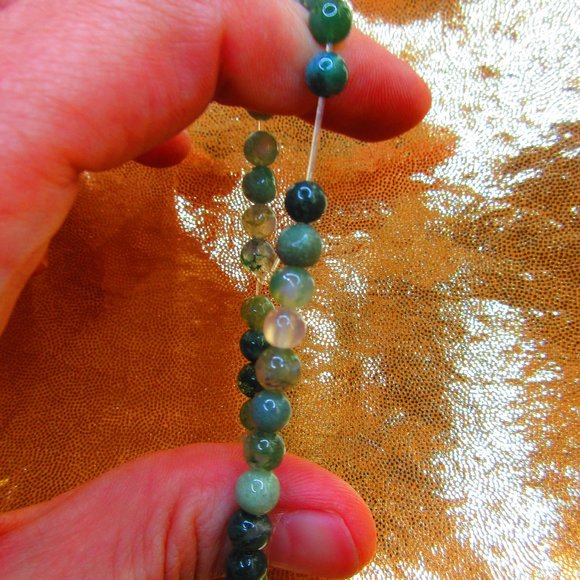 Fancy Jasper 6mm Round 7" Stretchy Gemstone Bracelet - Picture 3 of 3